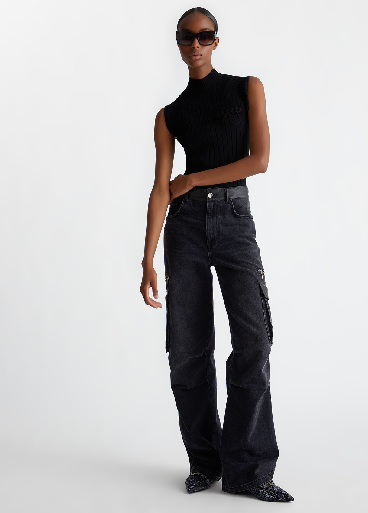 「mari 」Liu-Jo リュージョン　春ワイドデニム 週末値下げ Liu-Jo リュージョン春ワイドデニム 連休値下げ